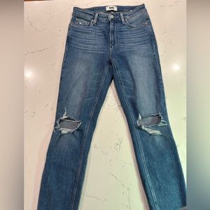 Paige Ripped High Waist Jeans
